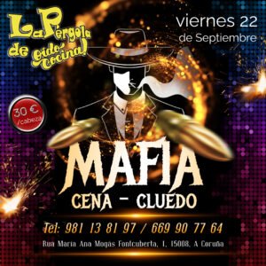 Mafia Night Party Ad Poster