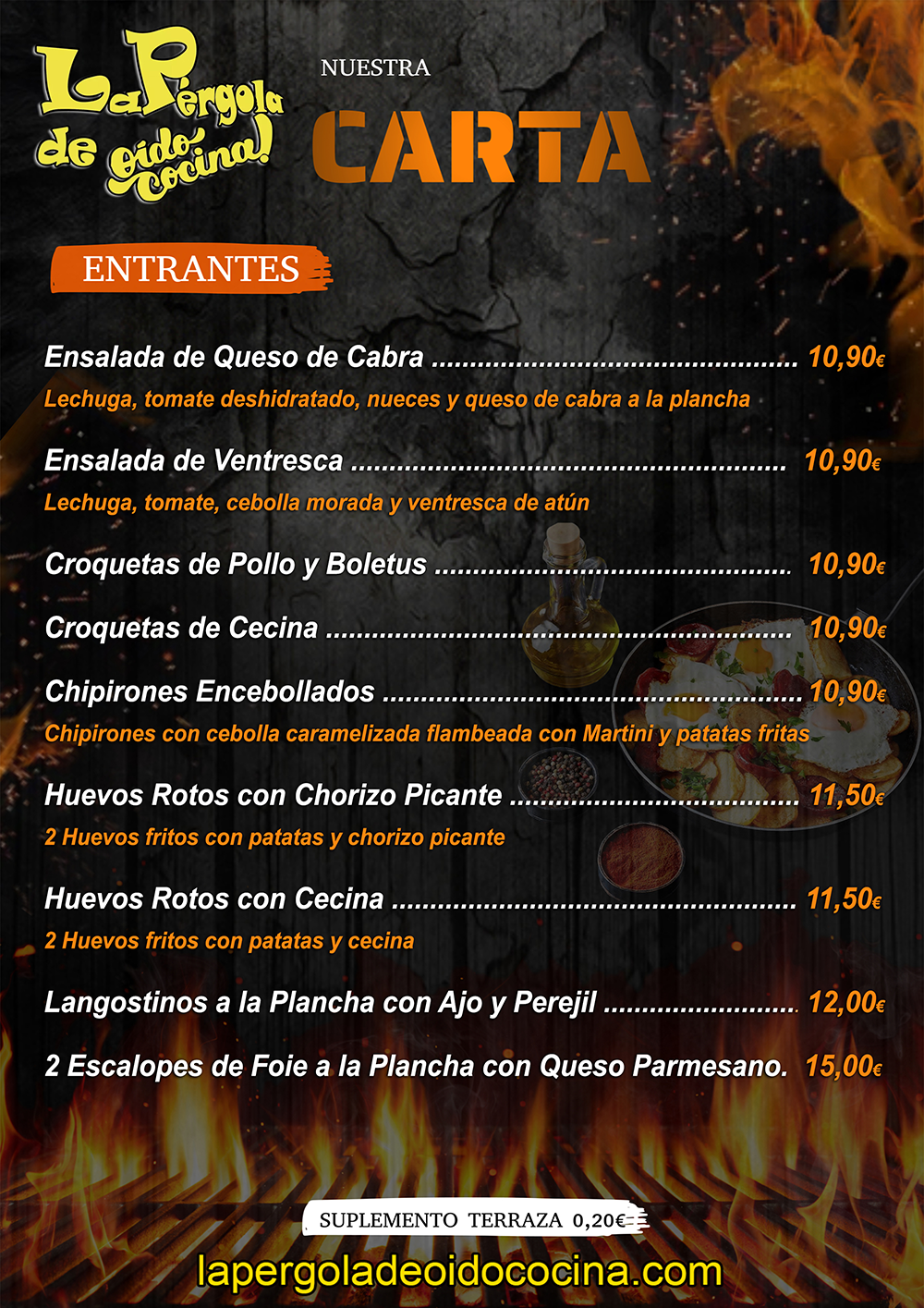 1 MENU ENTRANTES sin torreznos 2025