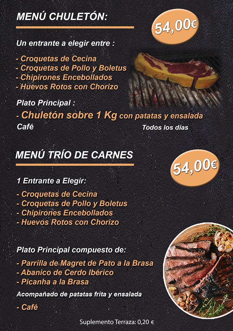 6 reverso MENUs chuleton y trio 2025