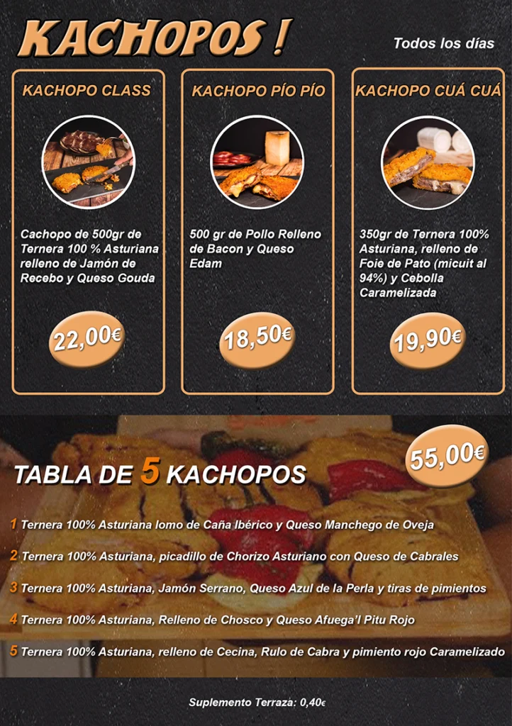MENUS KACHOPO octubre 2026